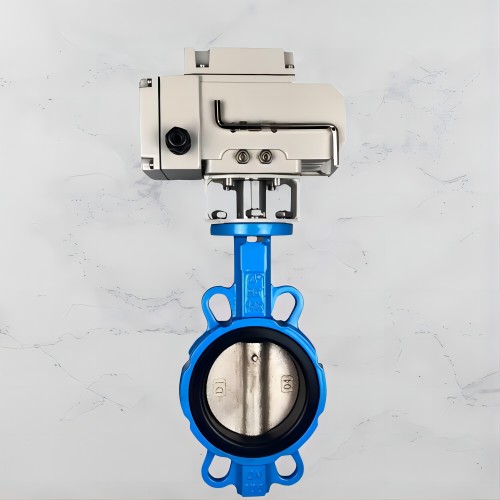 DN80 3 Inch Lug Type Motor Operated Electric Actuator Butterfly Valve